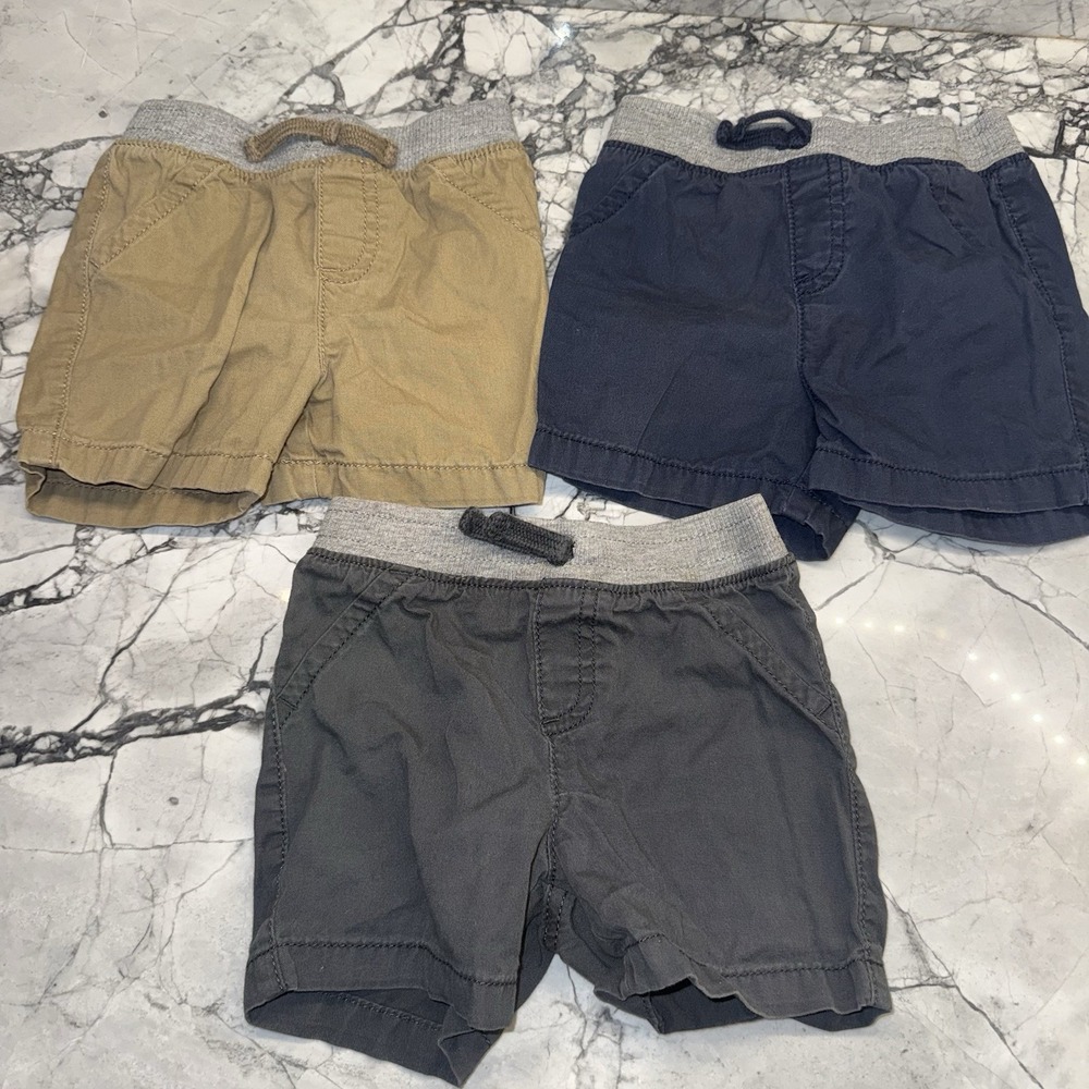 Jumping Beans Baby Boys Shorts Lot Chino Pull On 12 Months Bundle